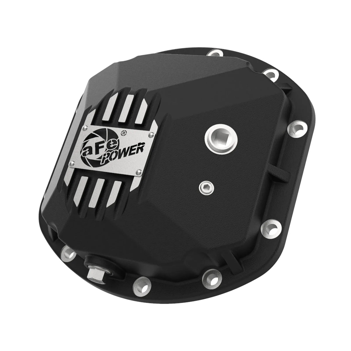 aFe Pro Series Dana 30 Front Diff Cover Black w/ Machined Fins | Jeep Wrangler (97-18) (46-71130B)