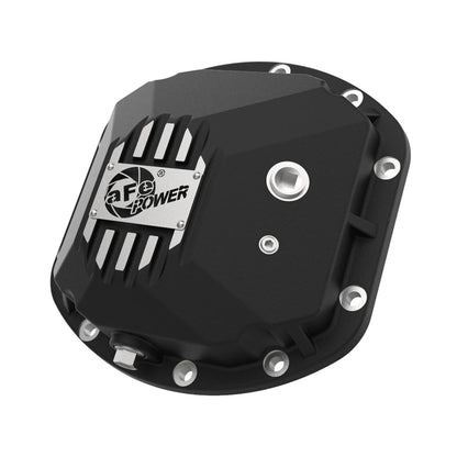aFe Pro Series Dana 30 Front Diff Cover Black w/ Machined Fins | Jeep Wrangler (97-18) (46-71130B)