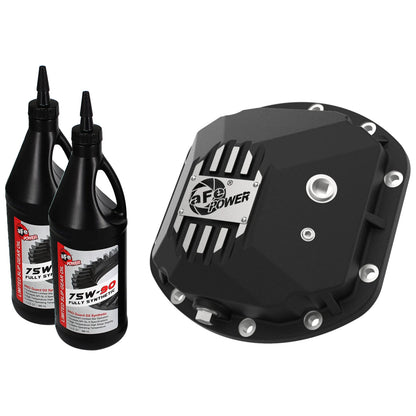 aFe Pro Series Dana 30 Front Diff Cover w/ Gear Oil | Jeep Wrangler (97-18) (46-71131B)