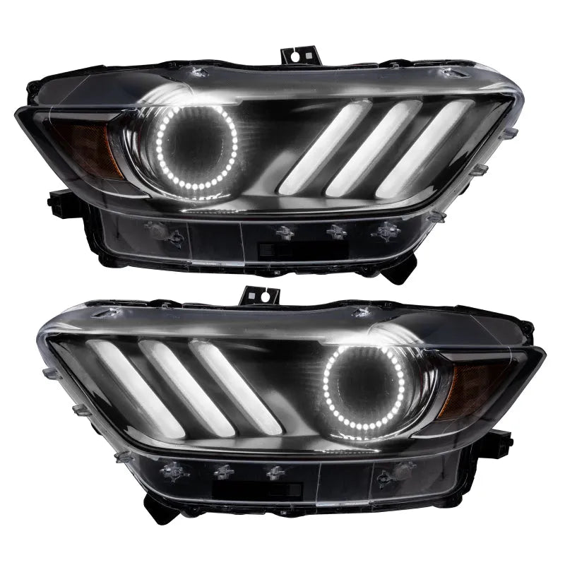 Oracle Ford Mustang V6/GT/Shelby DRL w/ Halo Kit ColorSHIFT w/ BC1 | 2015-2023 (2267-335)