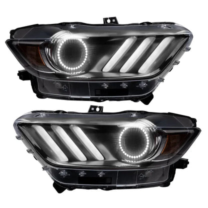 Oracle Ford Mustang V6/GT/Shelby DRL w/ Halo Kit ColorSHIFT w/ BC1 | 2015-2023 (2267-335)