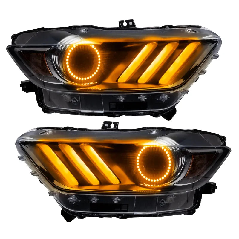 Oracle Ford Mustang V6/GT/Shelby DRL w/ Halo Kit ColorSHIFT w/ BC1 | 2015-2023 (2267-335)