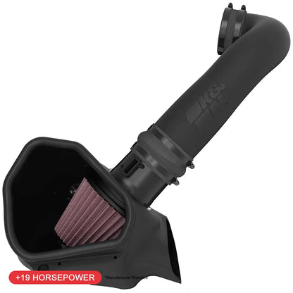 K&N 63-3121 Performance High Flow Cold Air Intake for 22-25 Cadillac CT5 6.2L V8