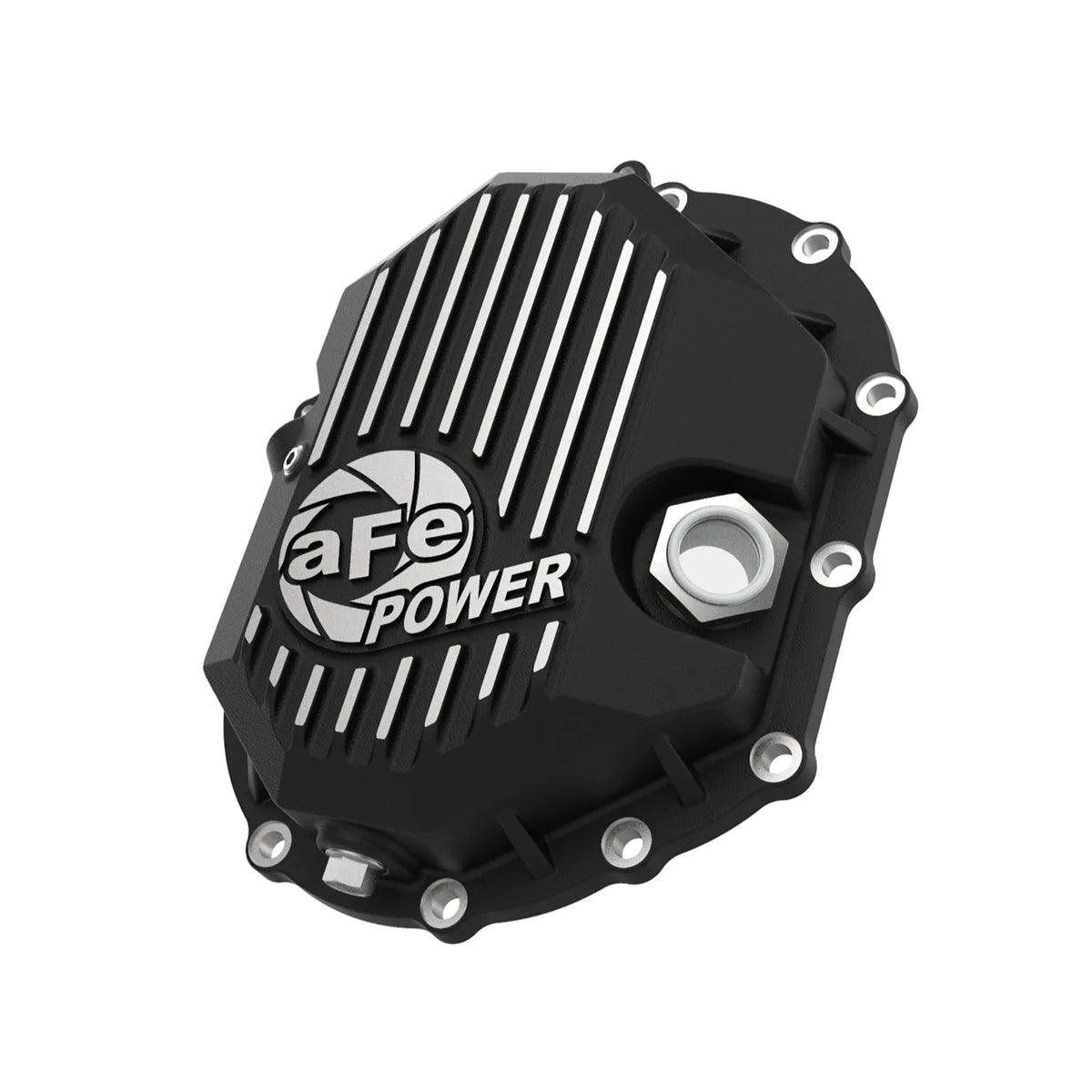 aFe Pro Series Front Differential Cover Black w/ Machined Fins | GM 2500-3500 (11-18) (46-71050B)