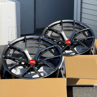 BBS FI-R Evo 20x9.5 +10, 20x10.5 +15 5x112 Diamond Black (SET)