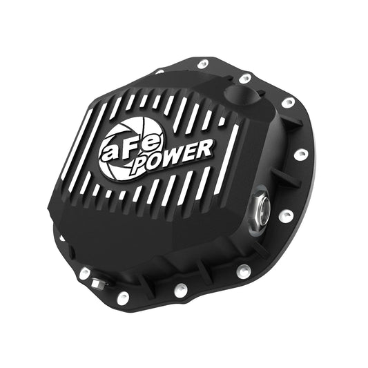 aFe Pro Series Rear Diff Cover w/ Machined Fins Black | Chevy Silverado 2500 HD (20) (46-71260B)