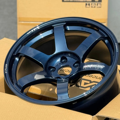 Volk Racing TE37 Saga S-Plus 18x9.5 +22 5x114.3 Mag Blue (SET)