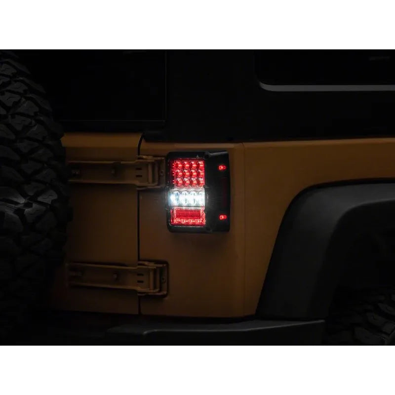 Raxiom 07-18 Jeep Wrangler F&R Axial Lux LED Tail Lights | Jeep Wrangler JK (07-18/97-07) (J141596)