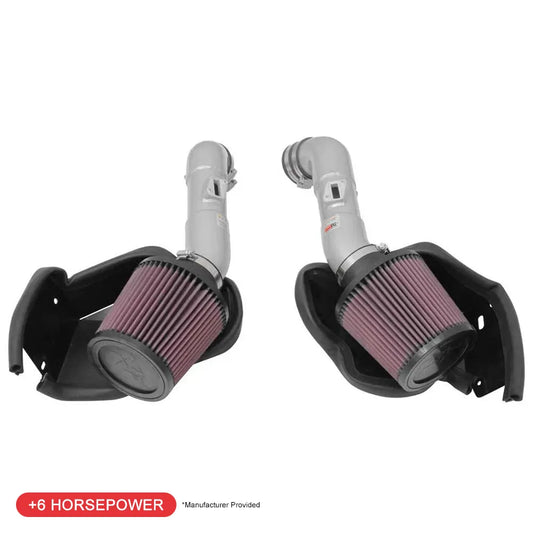 K&N Dual Silver Typhoon Short Ram Intakes | Infiniti Q50 (14-15) (69-7083TS)