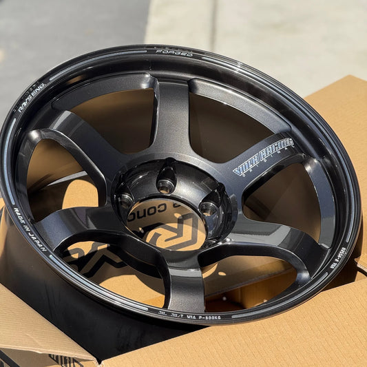 Volk Racing TE37 Large PCD Progressive Model II 18x9 +0 6x139.7 Diamond Black (SET)