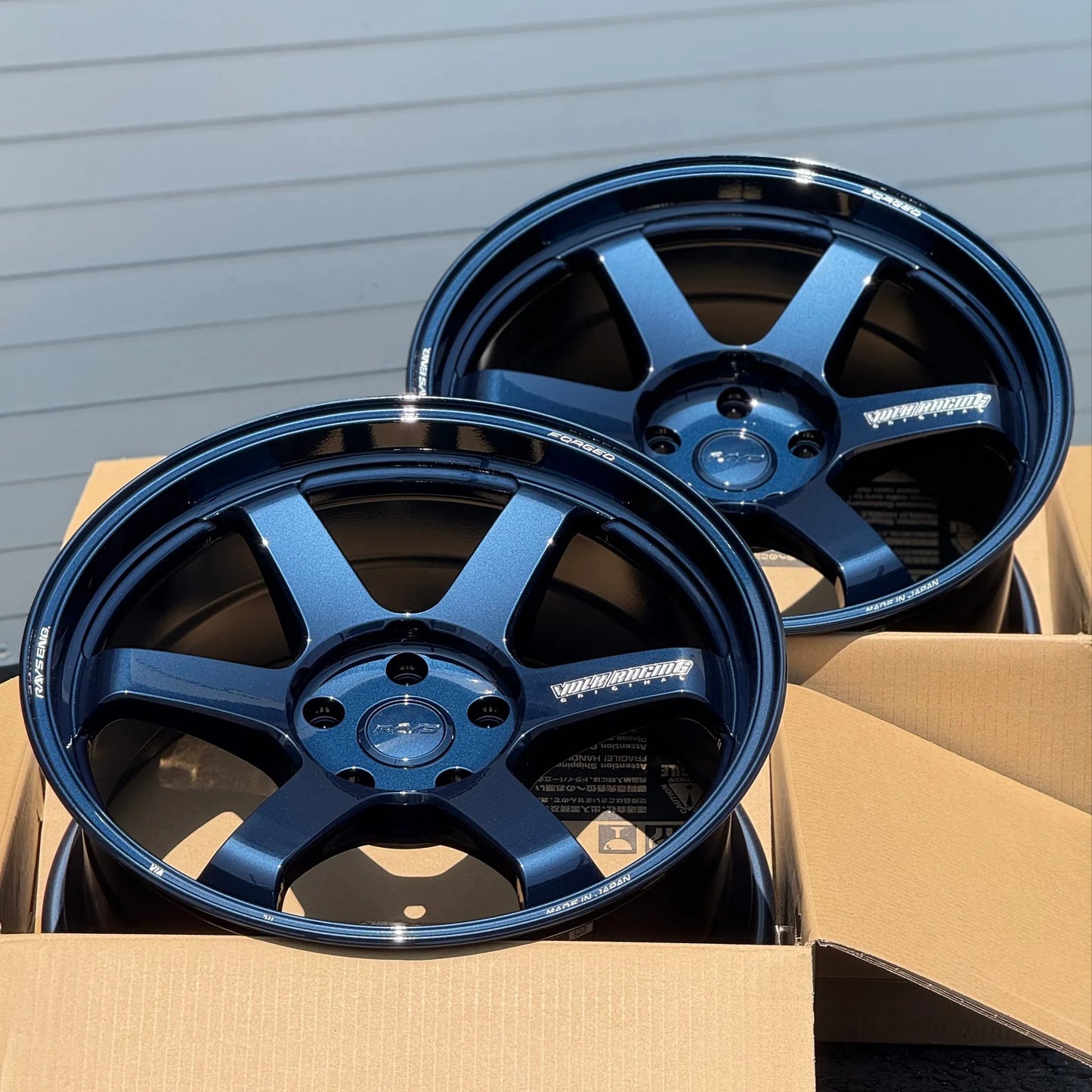 Volk Racing TE37 Ultra M-Spec 19x9.5 +23, 19x11 +37 5x120 Mag Blue (SET)
