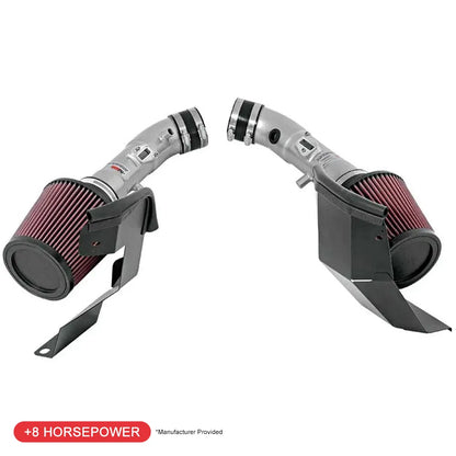 K&N Engineering G35 Dual Silver Typhoon Short Ram Intakes (07-08)