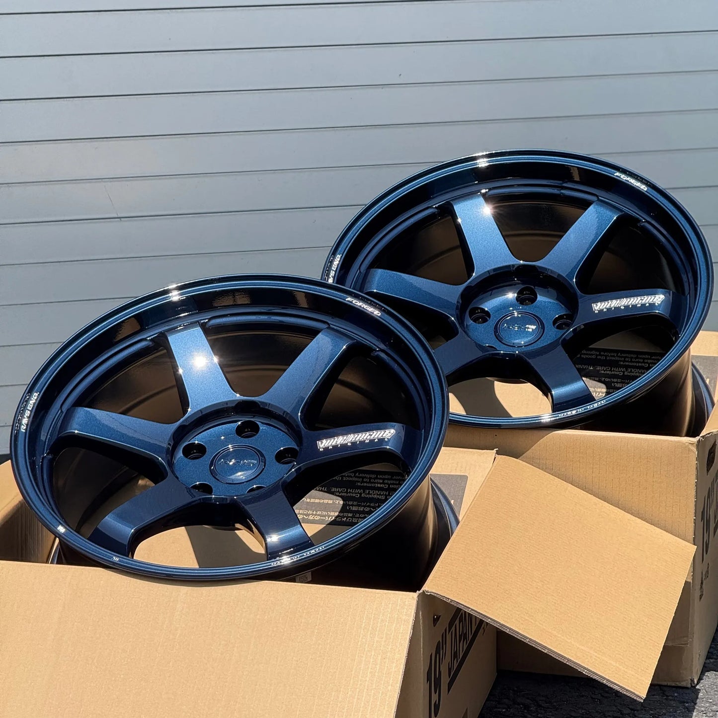 Volk Racing TE37 Ultra M-Spec 19x9.5 +23, 19x11 +37 5x120 Mag Blue (SET)