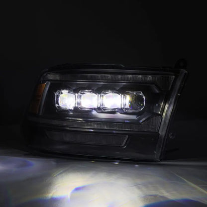 AlphaRex 09-18 Dodge Ram 2500 NOVA LED Proj Headlights Plank Style Black (880555)