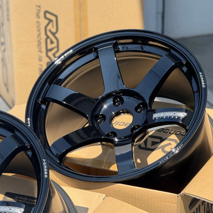 Volk Racing TE37 Saga S-Plus 18x10 +25, 18x11 +34 5x120 Black (SET)