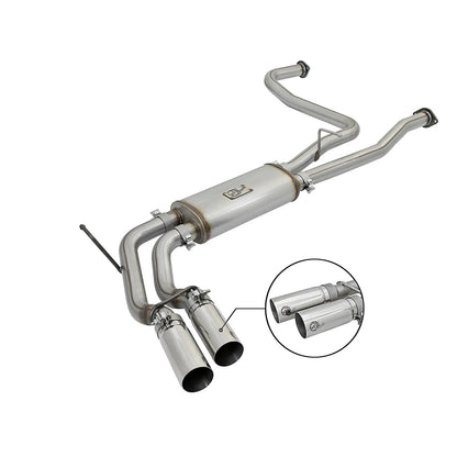 aFe Rebel Series 2-1/2 SS Cat-Back Exhaust | Nissan Titan V8 5.6L (16-17) (49-46126-P)