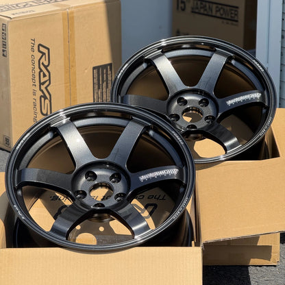 Volk Racing TE37 Saga S-Plus 18x10 +25, 18x11 +34 5x112 Diamond Dark Gunmetal (SET)