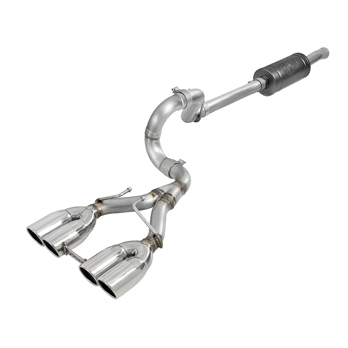aFe 2.5in SS Cat-Back Exhaust w/ Polished Tip | Jeep Wrangler JL (18-20) (49-38073-P)