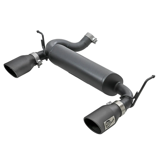 aFe 2.5in 409 SS Axle-Back Exhaust | Jeep Wrangler JK V6 3.6/3.8L (07+) (49-48061-B)