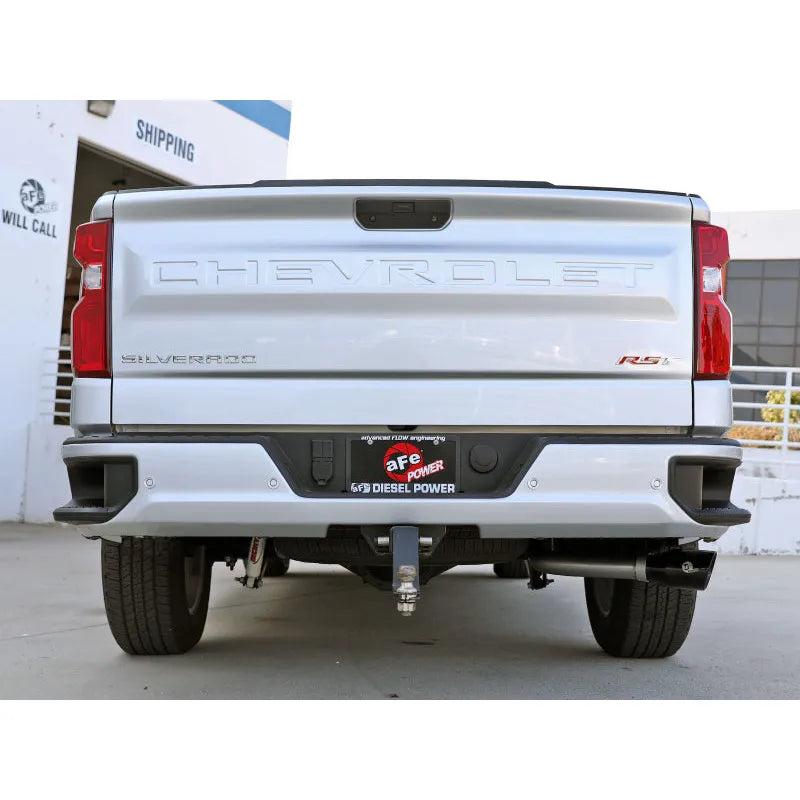 aFe 23-23 GM L6-3.0L HD 3IN SS Back Exhaust System | Silverado EV/GMC Sierra 3500 HD (49-44144-B)