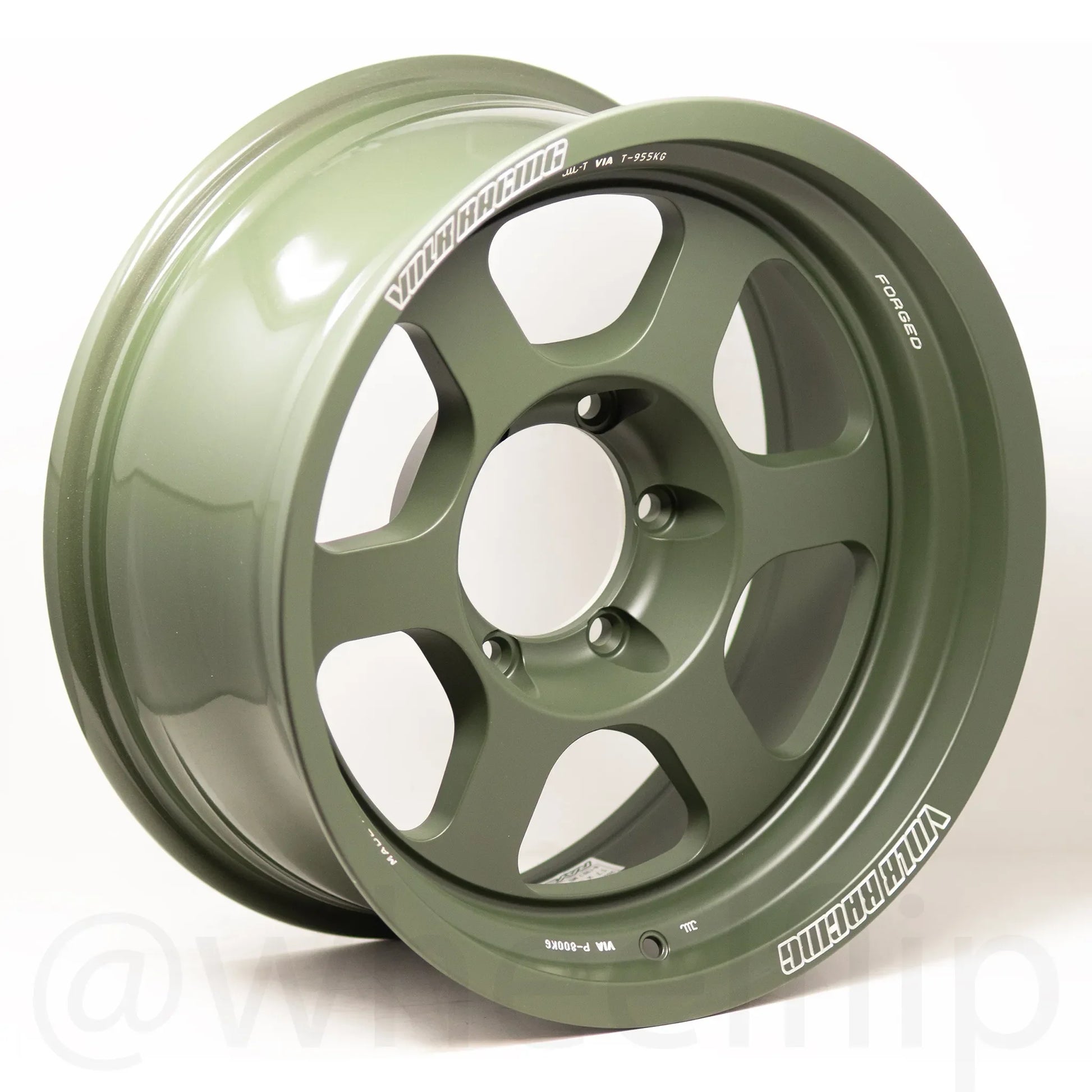 Volk Racing TE37XT M-Spec 17x8 -20 6x139.7 Matte Green (SET)