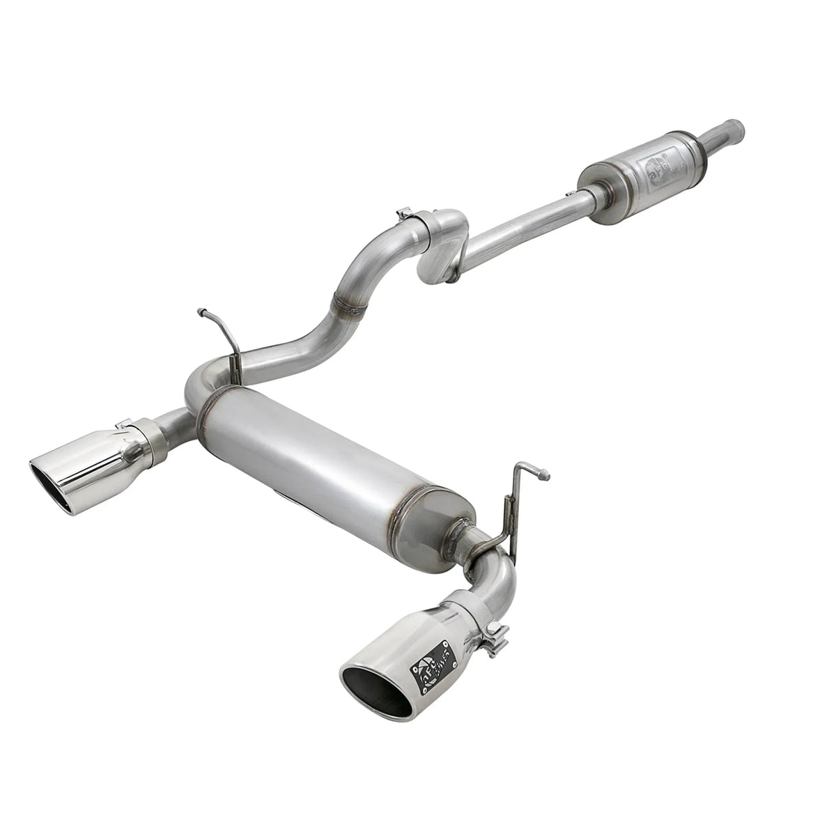 aFe 2.5in 409 SS D&S Cat-Back Exhaust Jeep Wrangler JL V6 (18+) (49-48066-P)