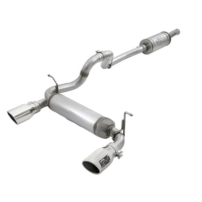aFe 2.5in 409 SS D&S Cat-Back Exhaust Jeep Wrangler JL V6 (18+) (49-48066-P)