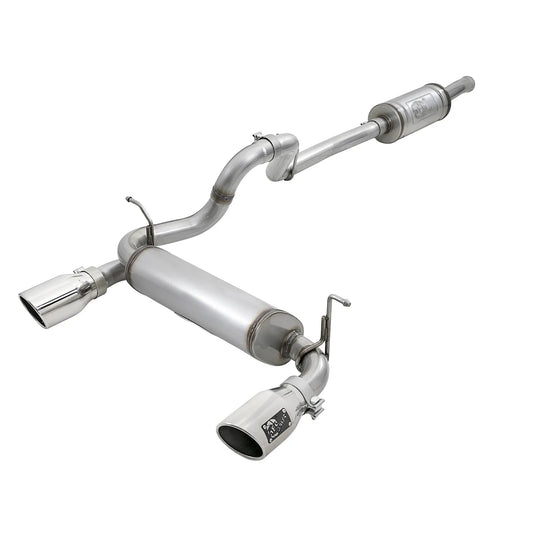 aFe 2.5in 409 SS D&S Cat-Back Exhaust Jeep Wrangler JL V6 (18+) (49-48066-P)