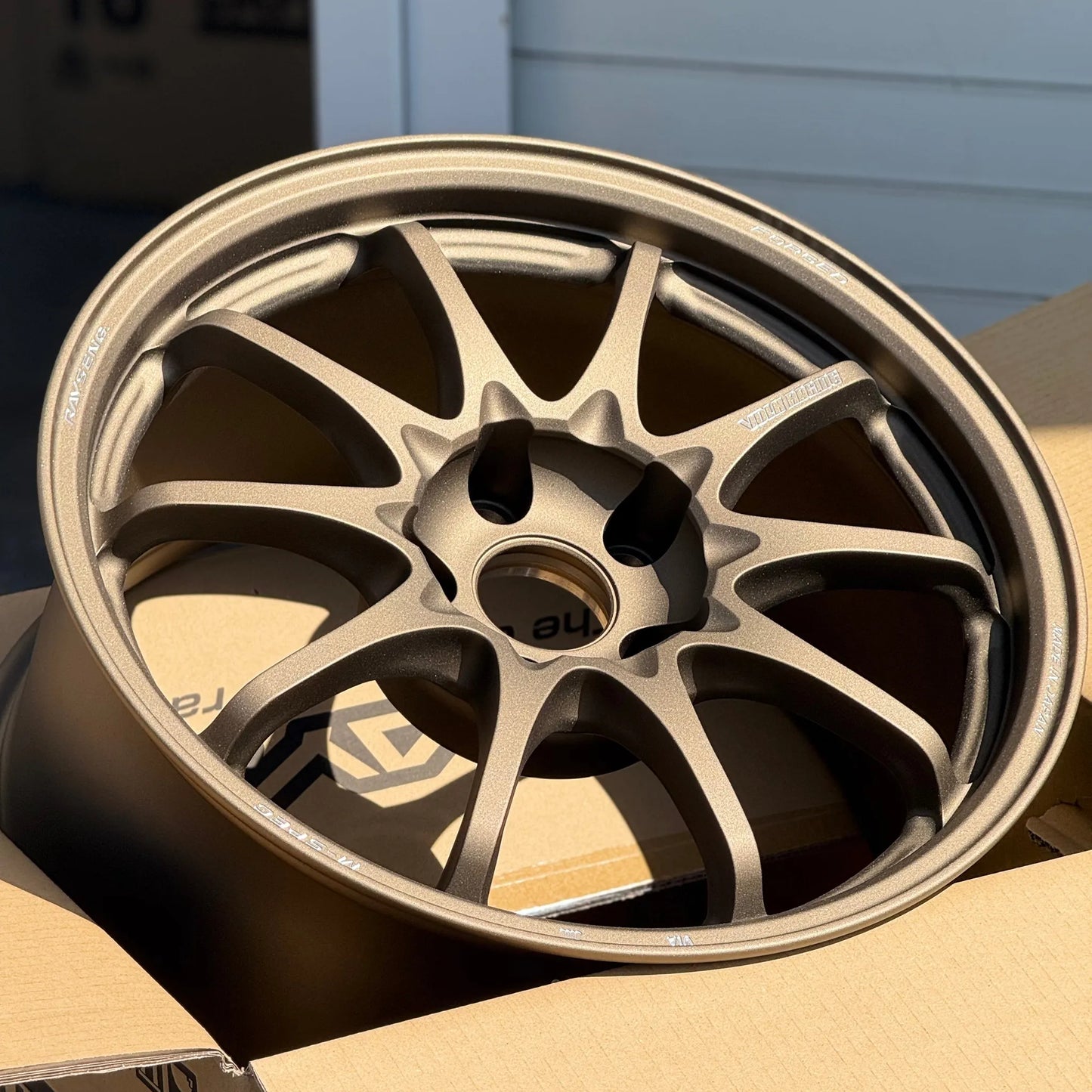 Volk Racing CE28N-Plus 17x9.5 +45 5x114.3 Matte Gunbronze (SET)