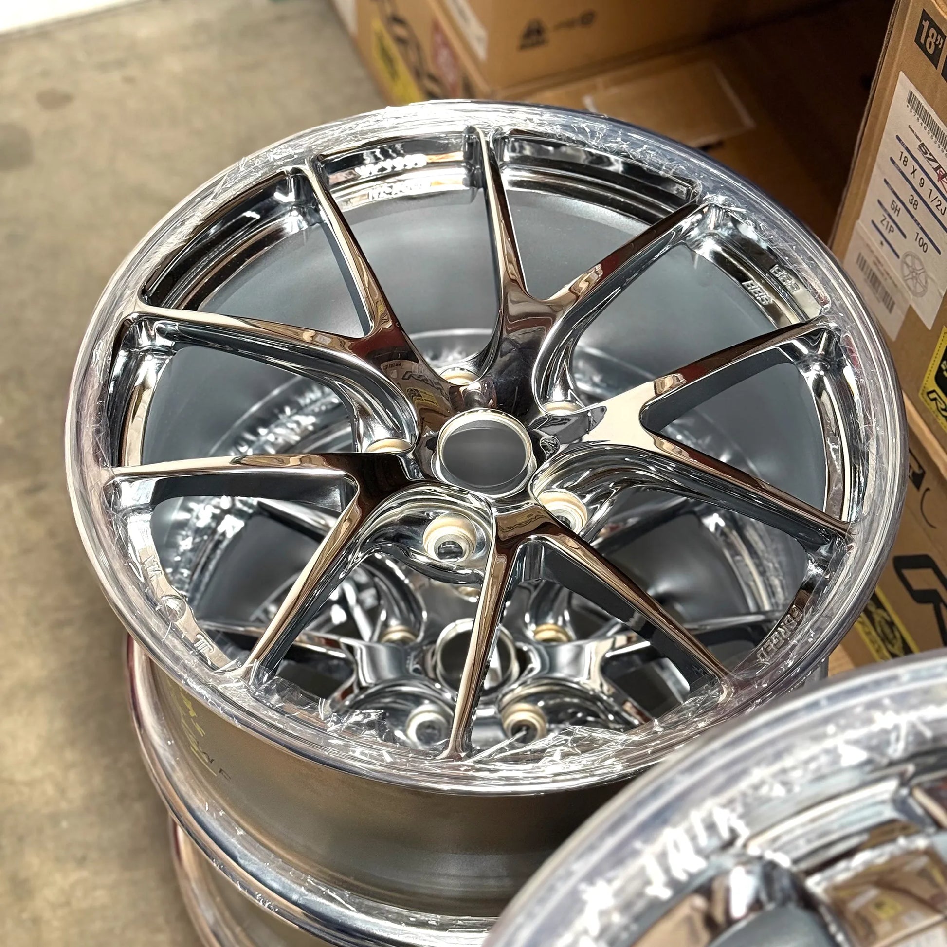 BBS RI-A 18x9.5 +40 5x120 Chrome Plating (SET)