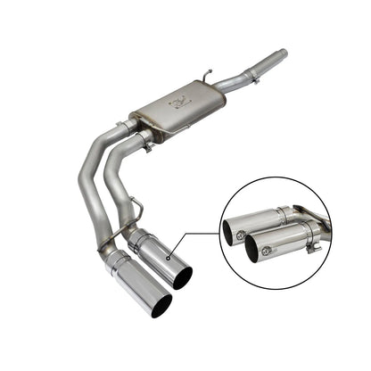 aFe 3in to 2.5in SS Cat-Back Exhaust | Ford F-150 04-08 V8 4.6/5.4L (49-43079-P)