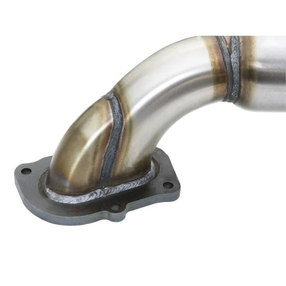 aFe 14-18 Corvette C7/Z06 Twisted Steel 3in SS Mid Pipe w/ Cat (48-34130-1YC)