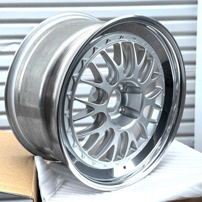 BBS E88 19x9.5 +17, 19x10.5 +36 5x120 Silver (SET)