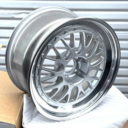 BBS E88 19x9.5 +17, 19x10.5 +36 5x120 Silver (SET)