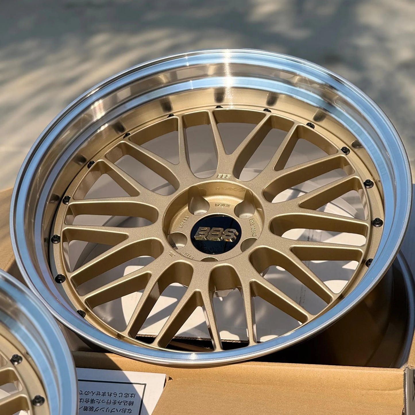 BBS LM 20x9.5 +8, 20x10.5 +15 5x112 Gold (SET)