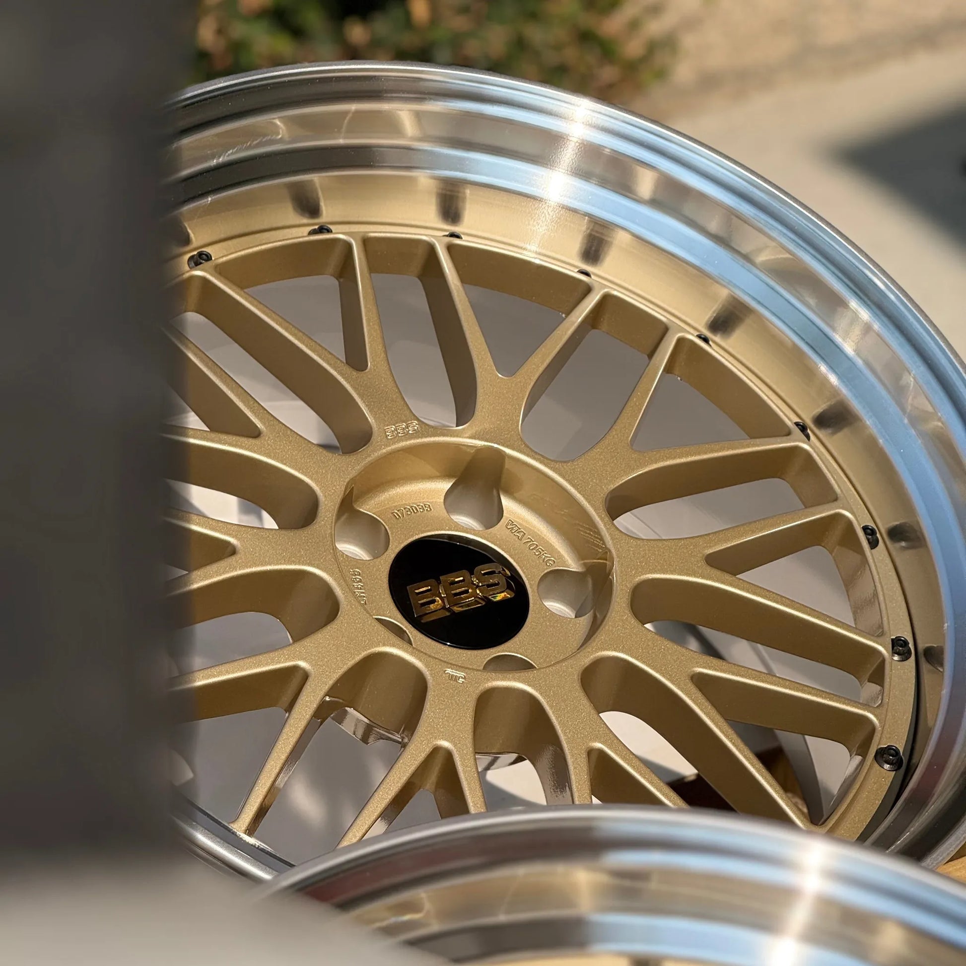 BBS LM 20x9.5 +8, 20x10.5 +15 5x112 Gold (SET)