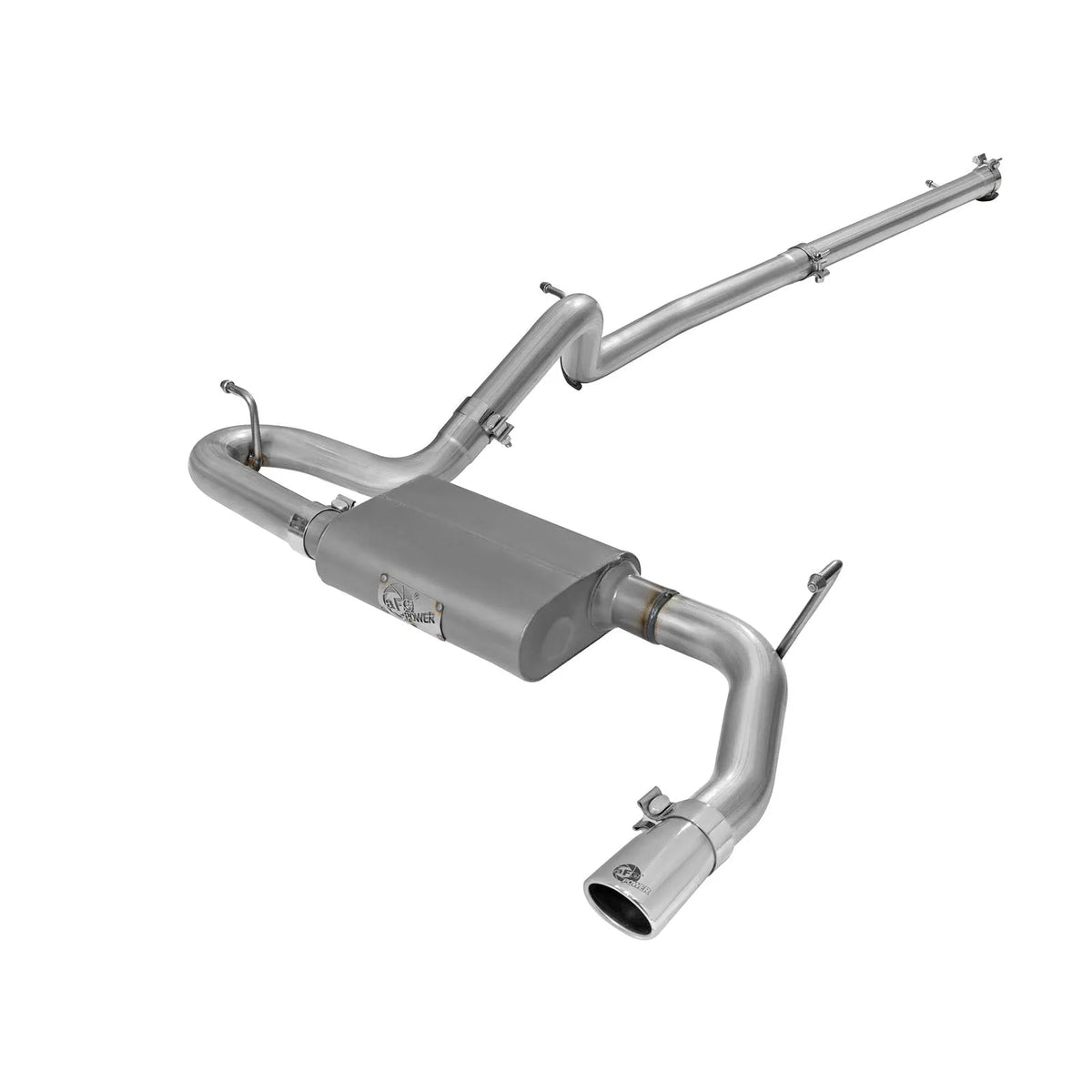 aFe 2.5in Aluminized Steel Cat-Back Exhaust | Jeep Wrangler V6 3.6/3.8L (07-17) (49-08044-1P)
