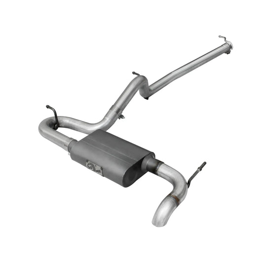 aFe 2.5in Aluminized Steel Cat-Back Hi-Tuck Exhaust | Jeep Wrangler JK 3.6/3.8 (07-18) (49-08043)