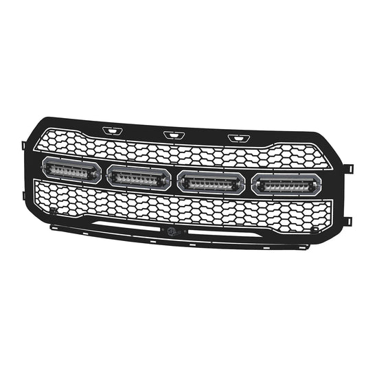 aFe Scorpion Tread Grille w/ LED Lights | Ford Raptor (17-20) (79-21001L)