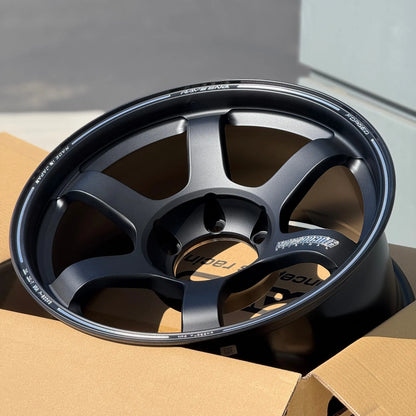 Volk Racing TE37 Large PCD Progressive Model II 18x9 +0 6x139.7 Matte Black (SET)