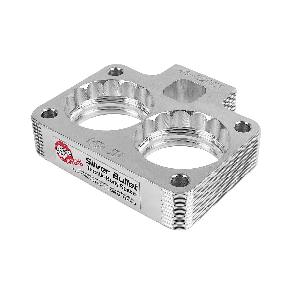 aFe Silver Bullet Throttle Body Spacer Kit | Dodge Trucks V8 5.2L/5.9L (94-01) (46-32001)