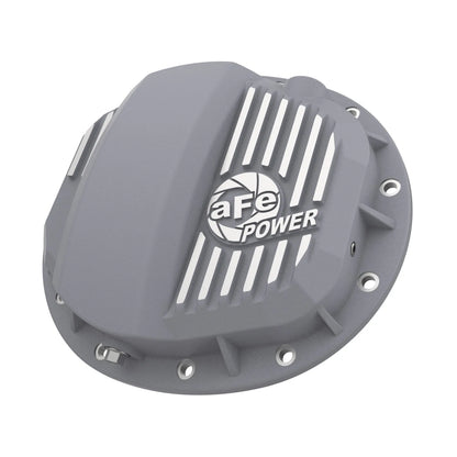 aFe Street Series Raw Front Differential Cover w/ Machined Fins | GM Gas Trucks/SUV (46-71140A)