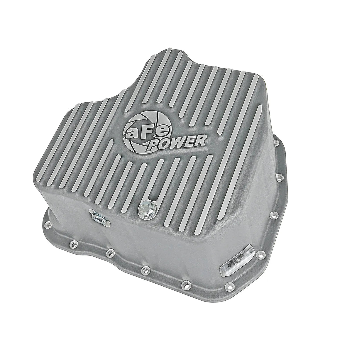 aFe Street Series Deep Engine Oil Pan Raw w/ Machined Fins | GM Duramax V8-6.6L (11-16) (46-70340)