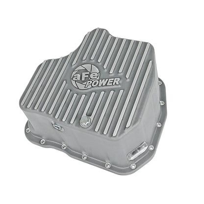 aFe Street Series Deep Engine Oil Pan Raw w/ Machined Fins | GM Duramax V8-6.6L (11-16) (46-70340)