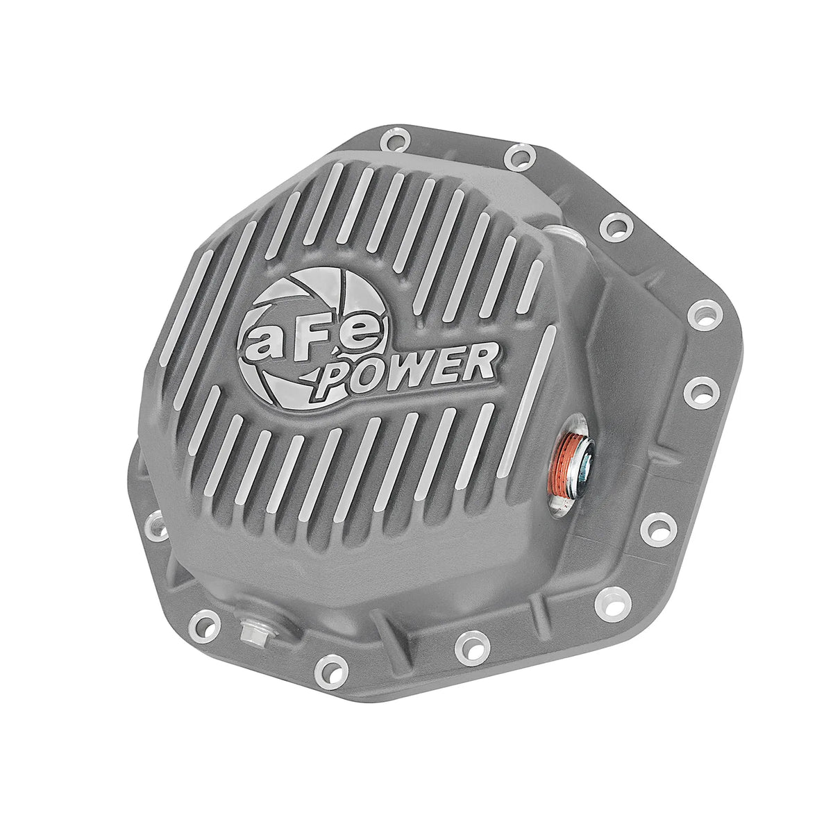 aFe Street Series D&S Rear Diff Cover w/ Machined Fins | Ford 17+ F-250/350 Super Duty (46-70350)