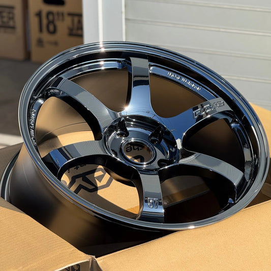 Gram Lights 57DR Limited 19x9.5 +35 5x120 Rays Black Metal Coat (SET)