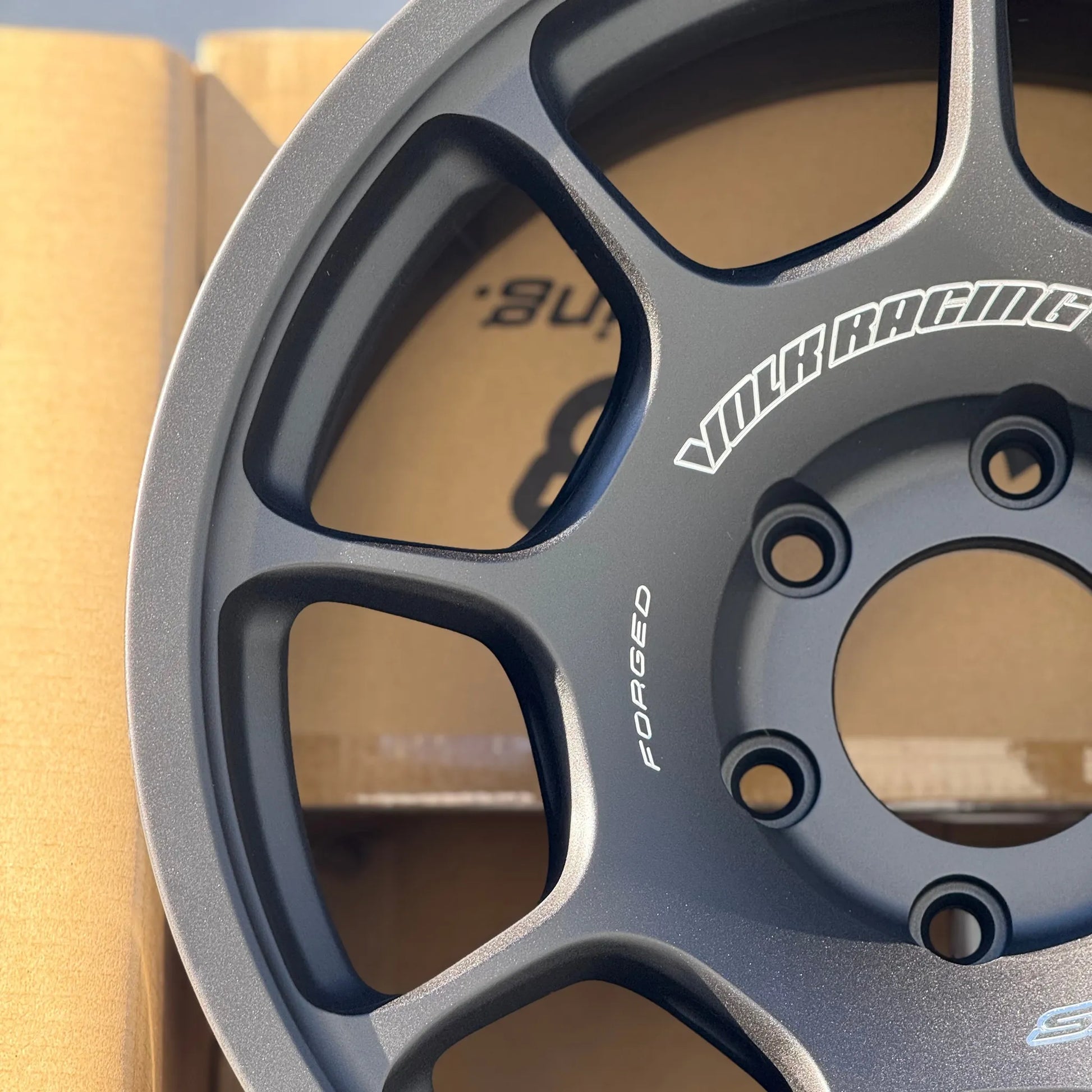 Volk Racing ZE40X 17x8.5 +0 6x135 Blast Black 2 (SET)