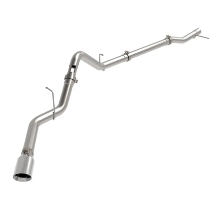 aFe 23-24 GM L6 HD 3in SS DPF-Back Exhaust w/Polished Tip (49-44144-P)
