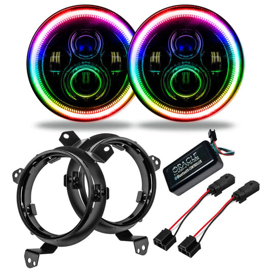 Oracle 7in. LED Headlights | Jeep Wrangler JL/Gladiator JT (07-26) (5769J-332)