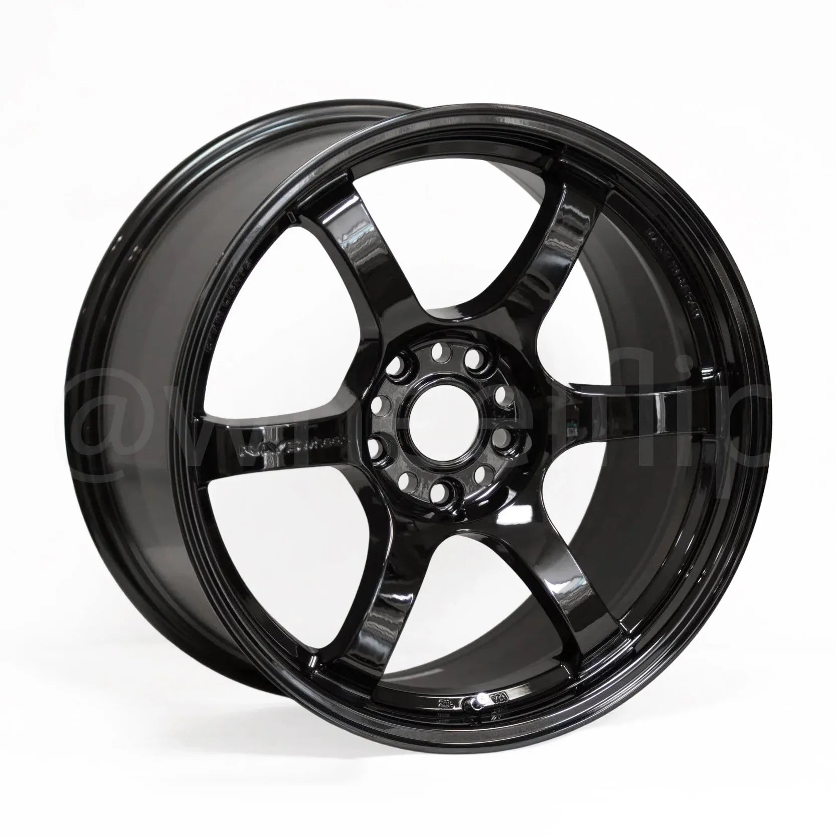 Gram Lights 57DR 18x9.5 +38 5x114.3 Glossy Black (SET)